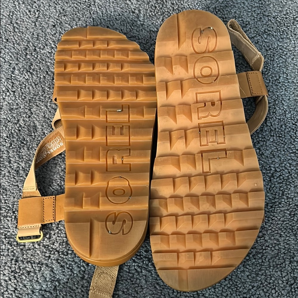 Sorel Women's Brown and Tan Strappy Sandals - Picture 3 of 3